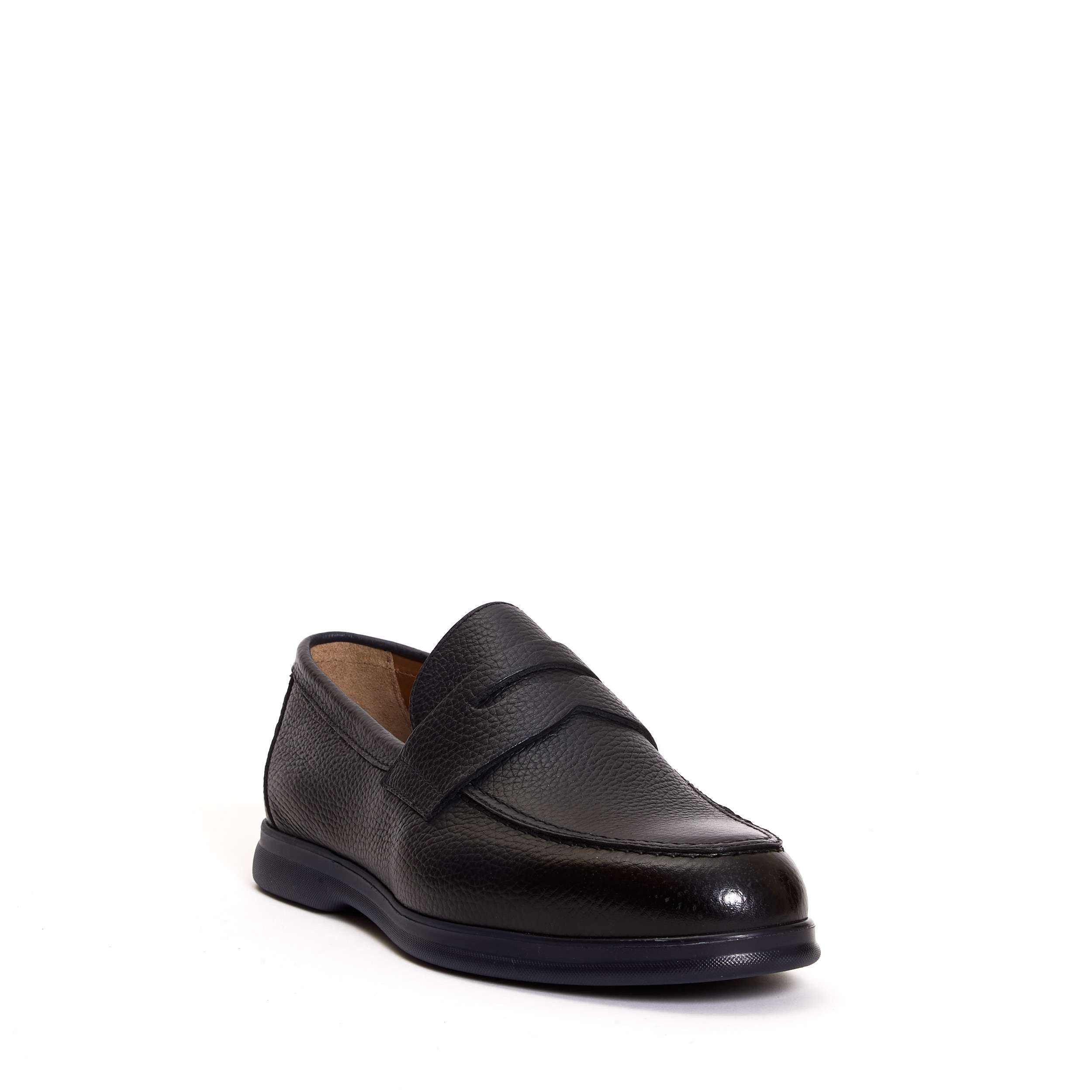 DOUCAL'S Moccasins with Hammered Texture Banlieue91