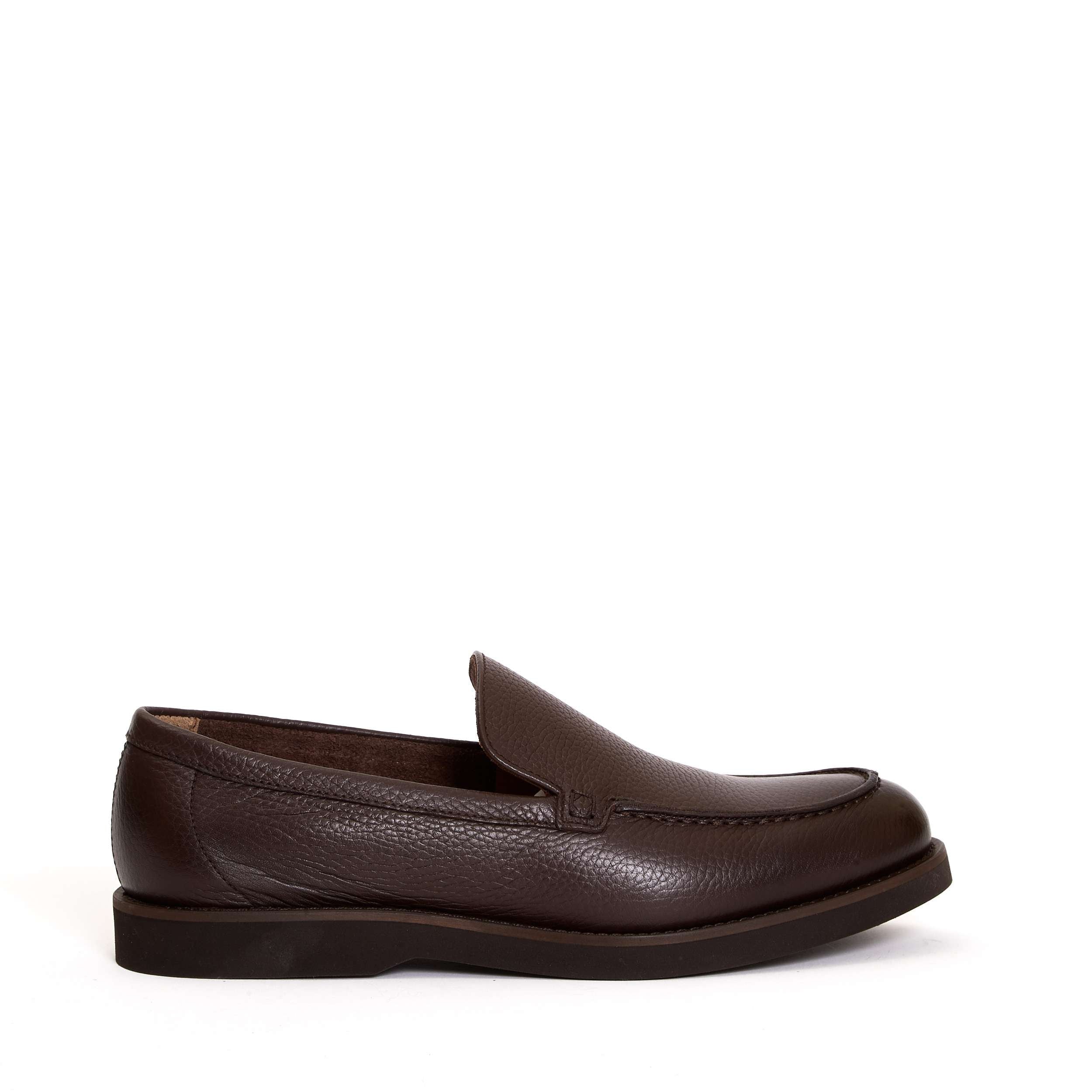 DOUCAL'S Stylish Hammered Leather Moccasin Slippers for Men Banlieue91