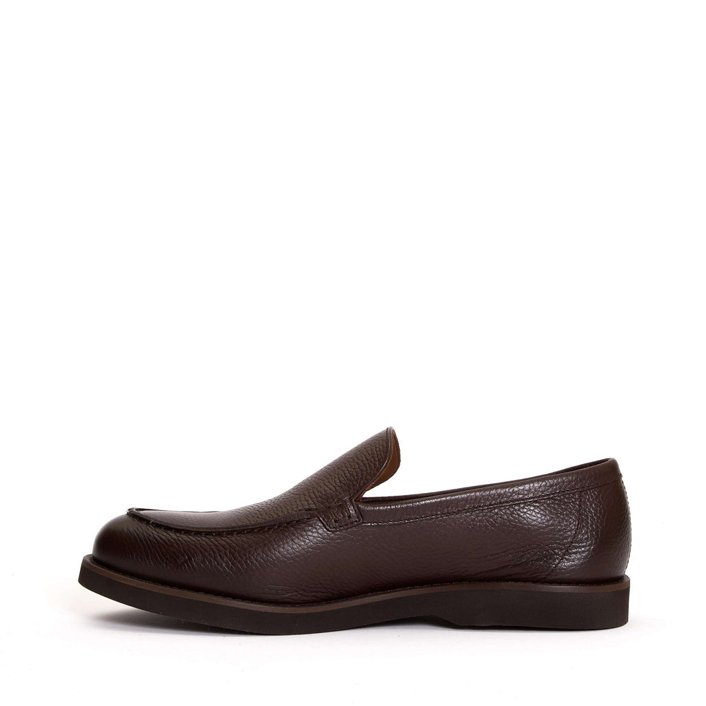 DOUCAL'S Stylish Hammered Leather Moccasin Slippers for Men Banlieue91