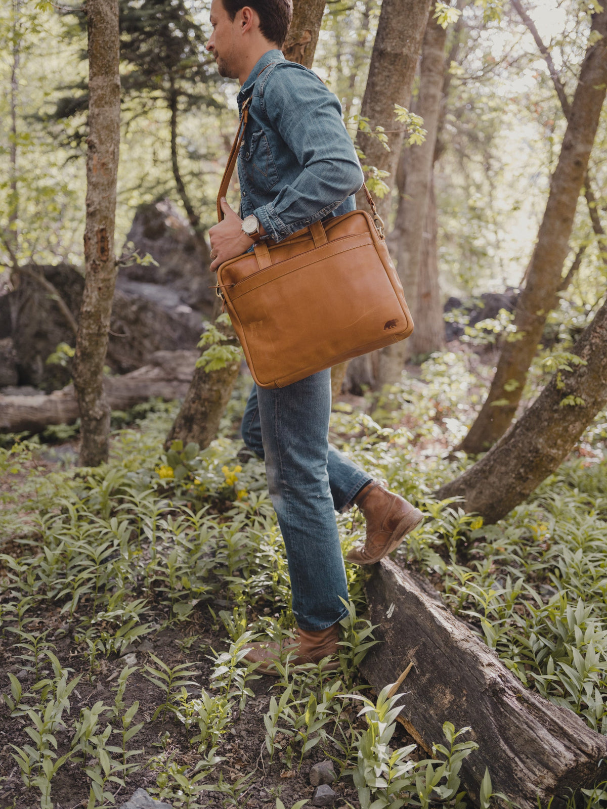Katmai 16 inch Laptop Case Kodiak Leather