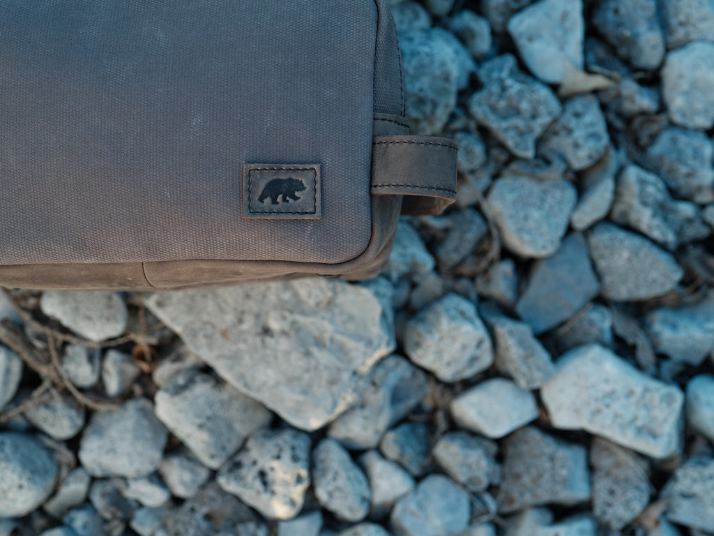 Canvas Weekender Dopp Bag Kodiak Leather