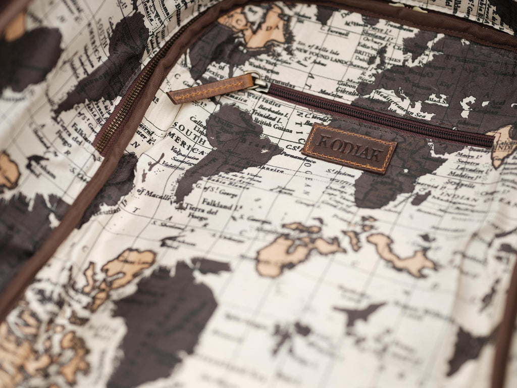 25L Traveler Canvas Backpack Kodiak Leather