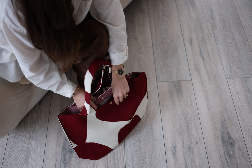 MOOdy Red Blend Signature Tote A Bag Concept
