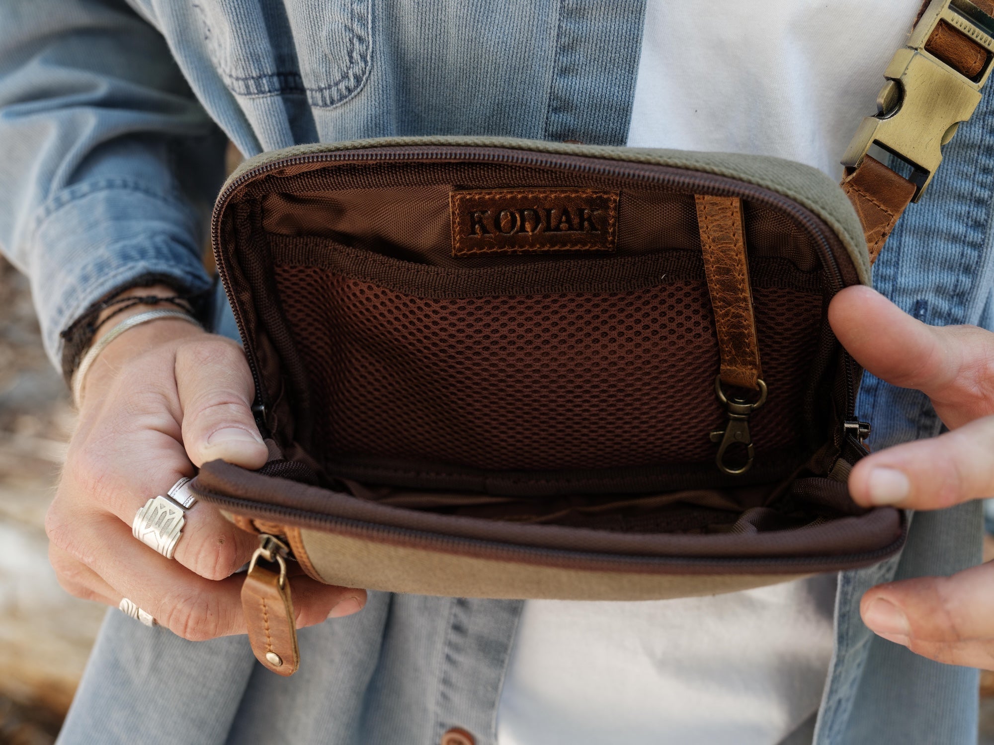 Cedar Sling Kodiak Leather
