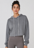 Essential Crop Hoodie Made in USA