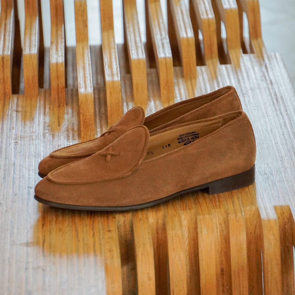 Women's Cognac Suede Milano Loafer Del Toro Shoes