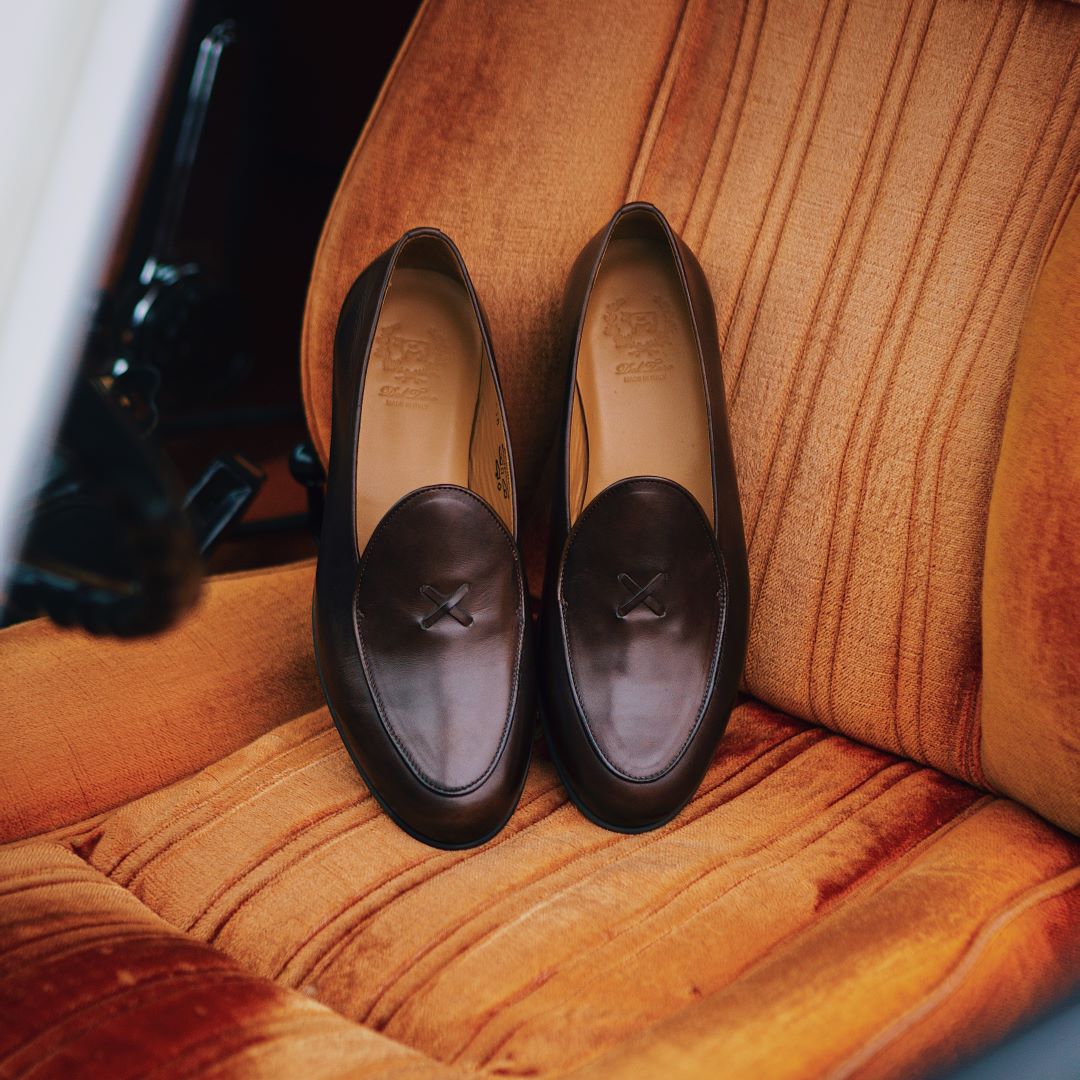 Men's Dark Brown Leather Milano Loafer Del Toro Shoes