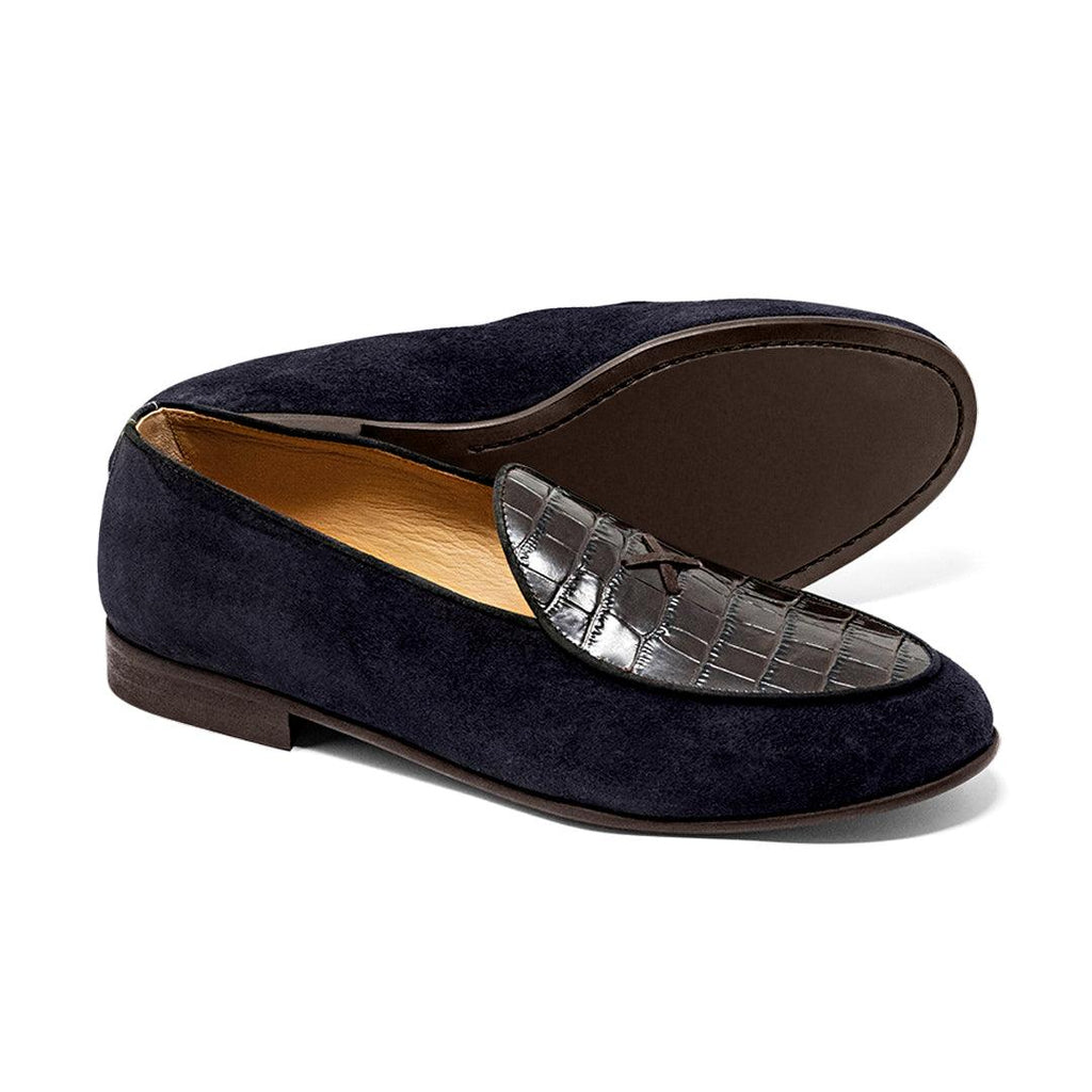 Men's Navy Croc Milano Loafer Del Toro Shoes