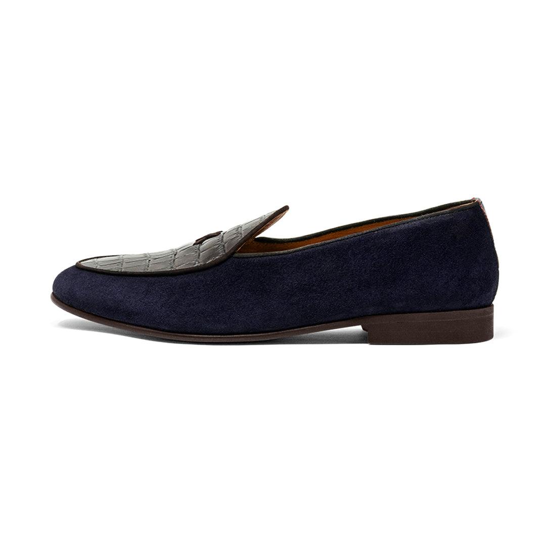 Men's Navy Croc Milano Loafer Del Toro Shoes