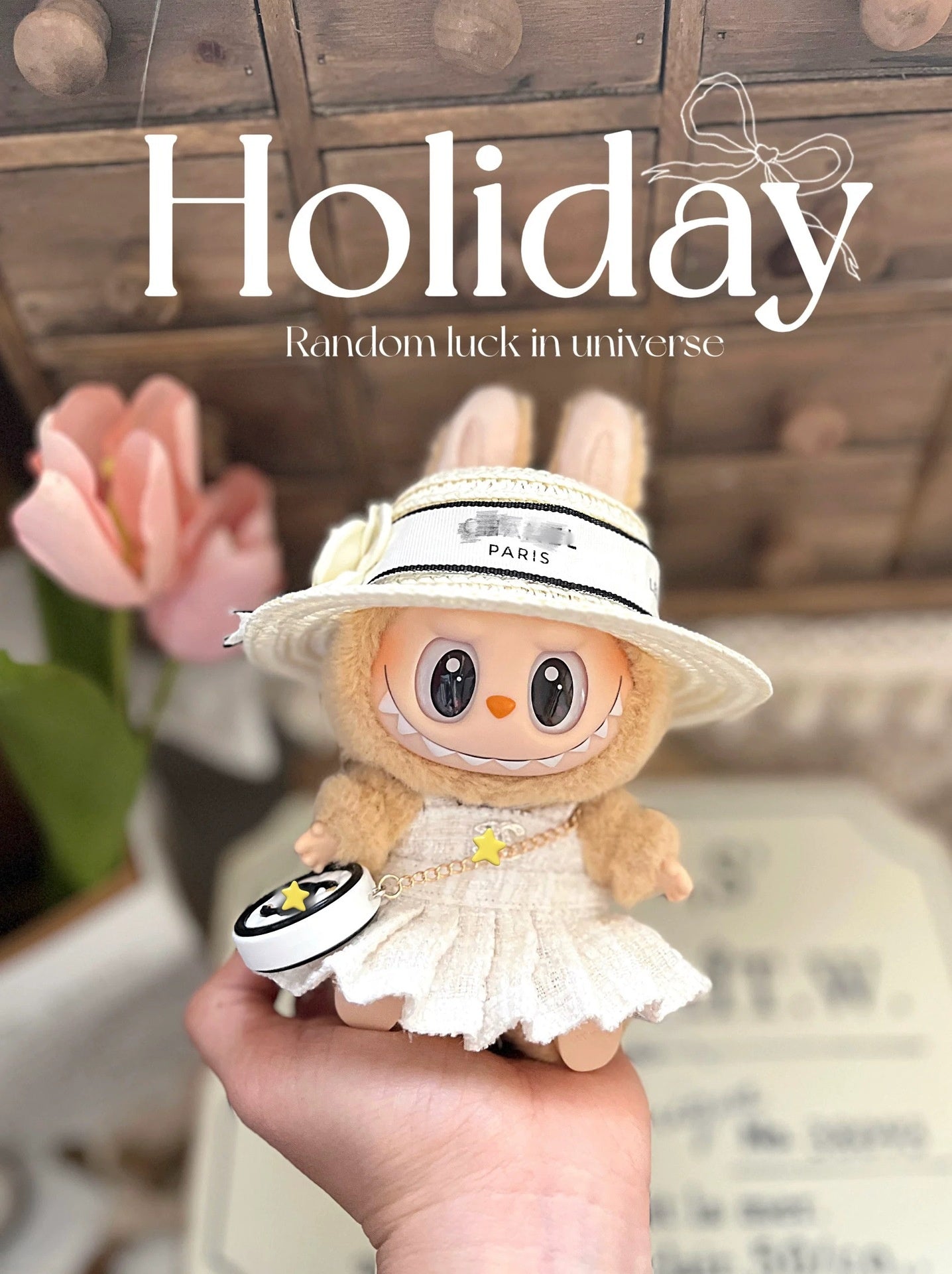 Clothing Accessories Compatible with Labubu Dolls Mario Mushroom Princess Cute V.I.P Digital Presence