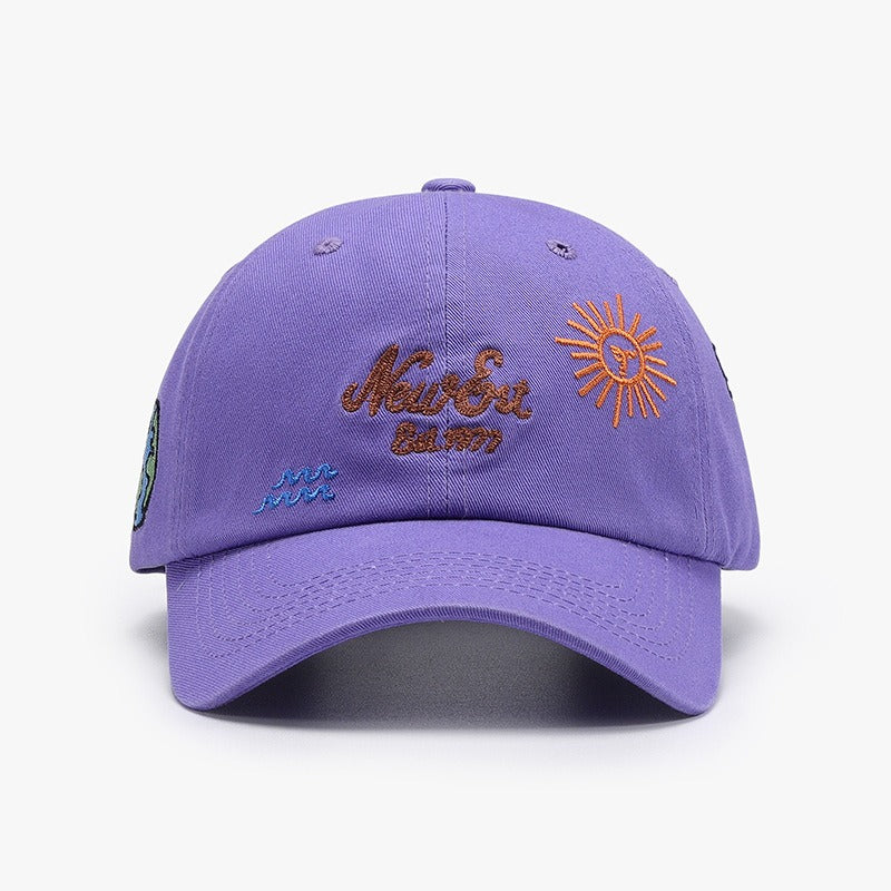 Letter Embroidery Fashion Outdoor Curved Brim Baseball Hat Versatile Simple Cross border Sunscreen Women's Black Cap V.I.P Digital Presence