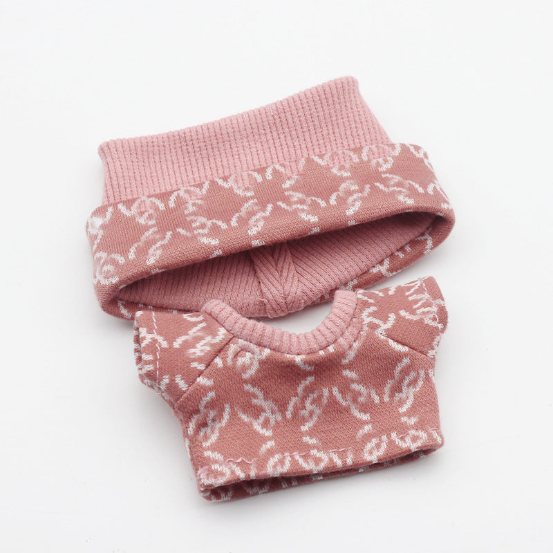 17cm Labubu First and Second Generation Blind Box 10cm Cotton Crying Doll Clothes Knitted Printed Hat V.I.P Digital Presence