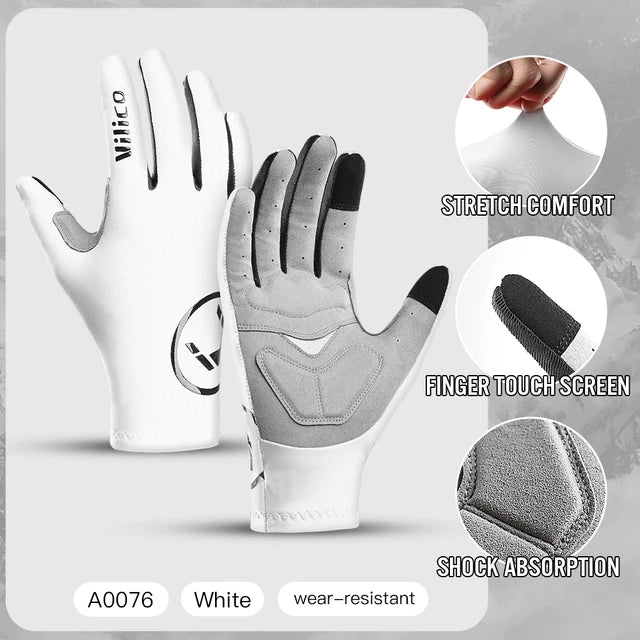 Outdoor mountain bike riding gloves shock-absorbing and anti-skid bike gloves