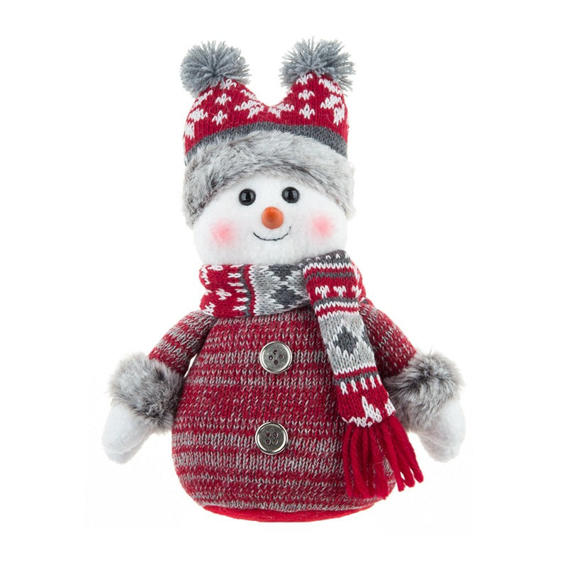 Doll Lei Feng Hat Scarf Snowman Doll Window Display Cute Christmas Snowman Cloth Doll V.I.P Digital Presence