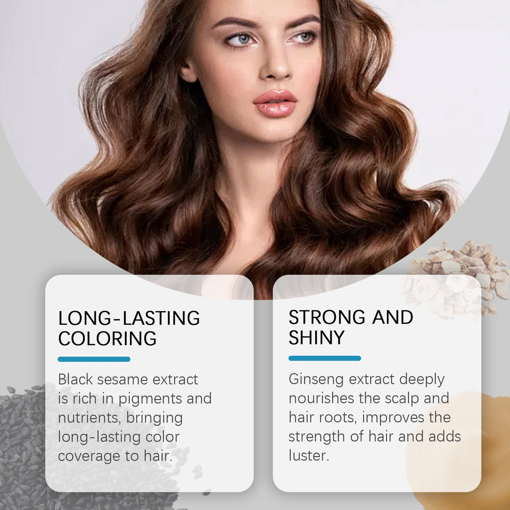 Hair Shampoo, Gentle, Non-Irritating And Non-Scalp Damage Diy Long-Lasting Easy Coloring Hair Shampoo