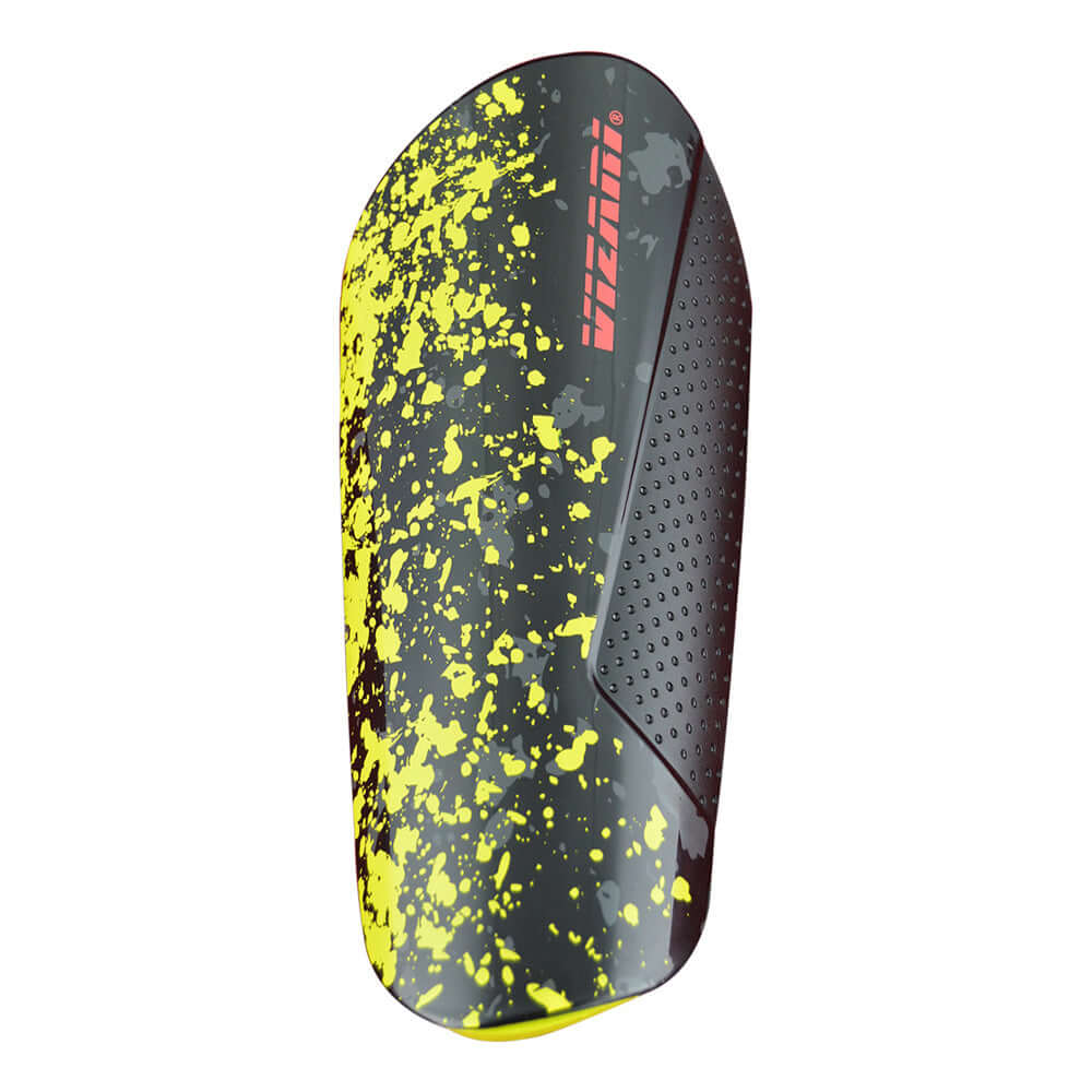 Vizari Sports Elite Soccer Shin Guard with Compression Sleeve, Black/Yellow/Red Vizari Sports