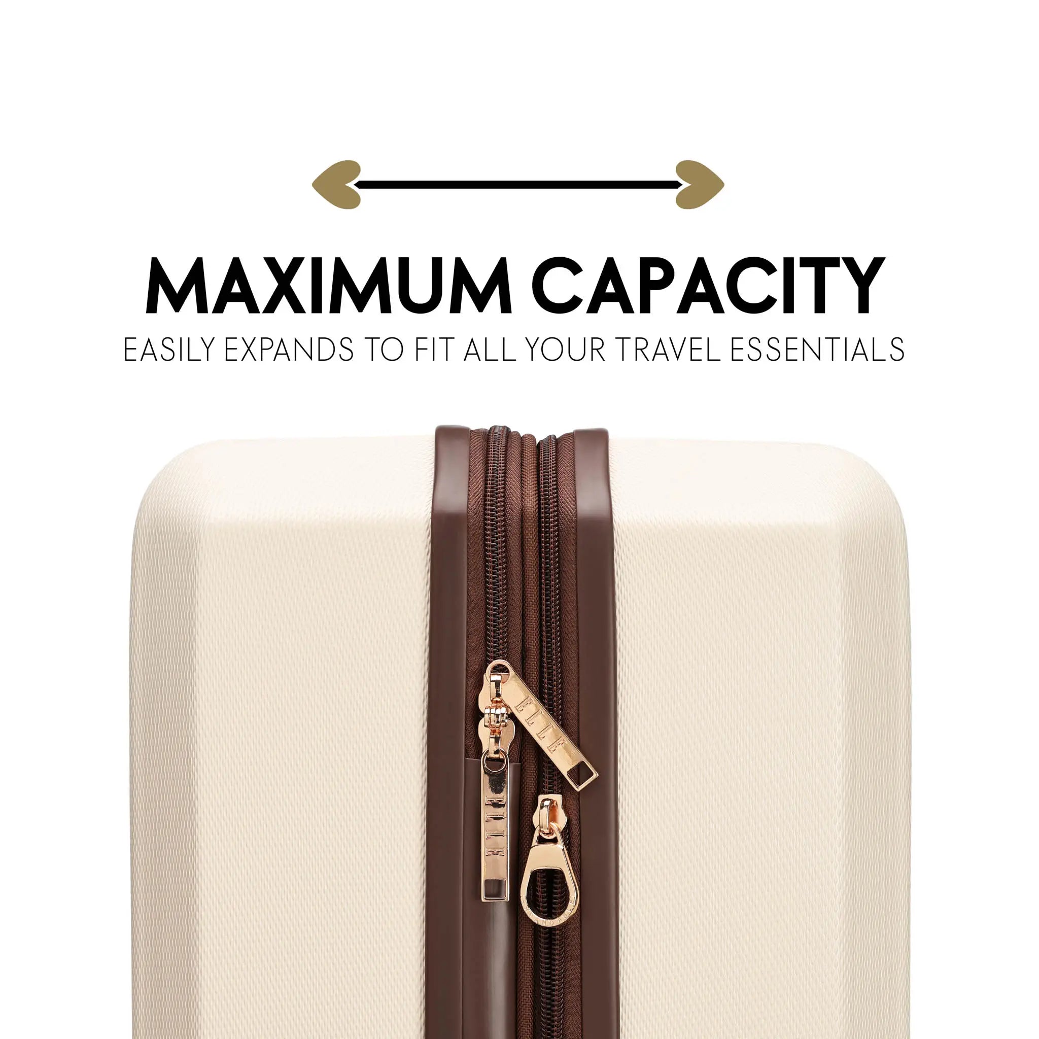 Luxe Journey 3 Piece Expandable Retro Luggage Set