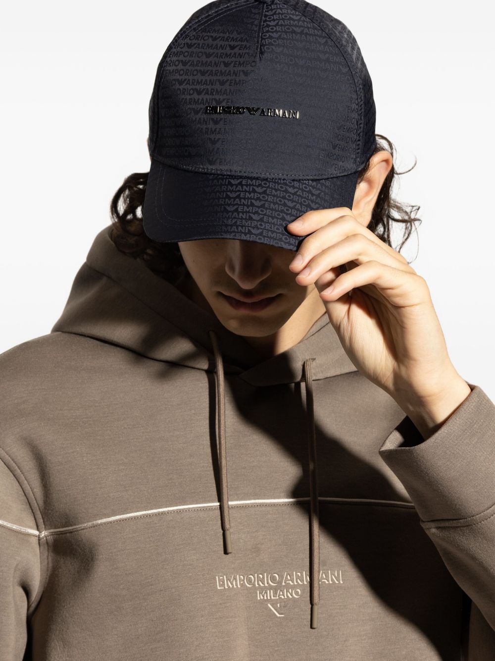 EMPORIO ARMANI Structured Logo Baseball Cap