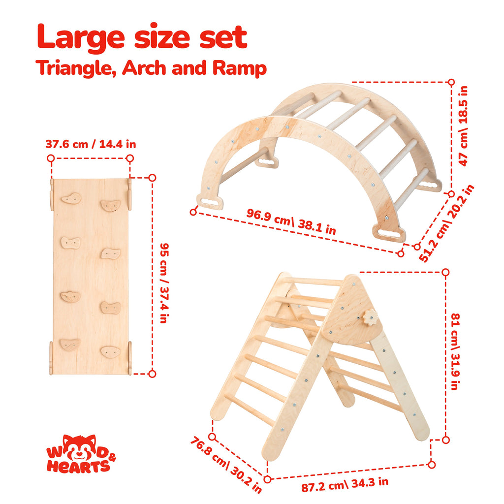 Montessori Climber with Accessories woodandhearts