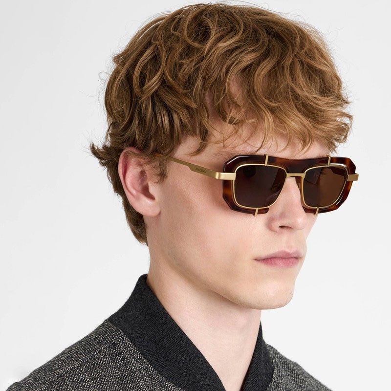 JW ANDERSON Geometric Havana Mini Sunglasses