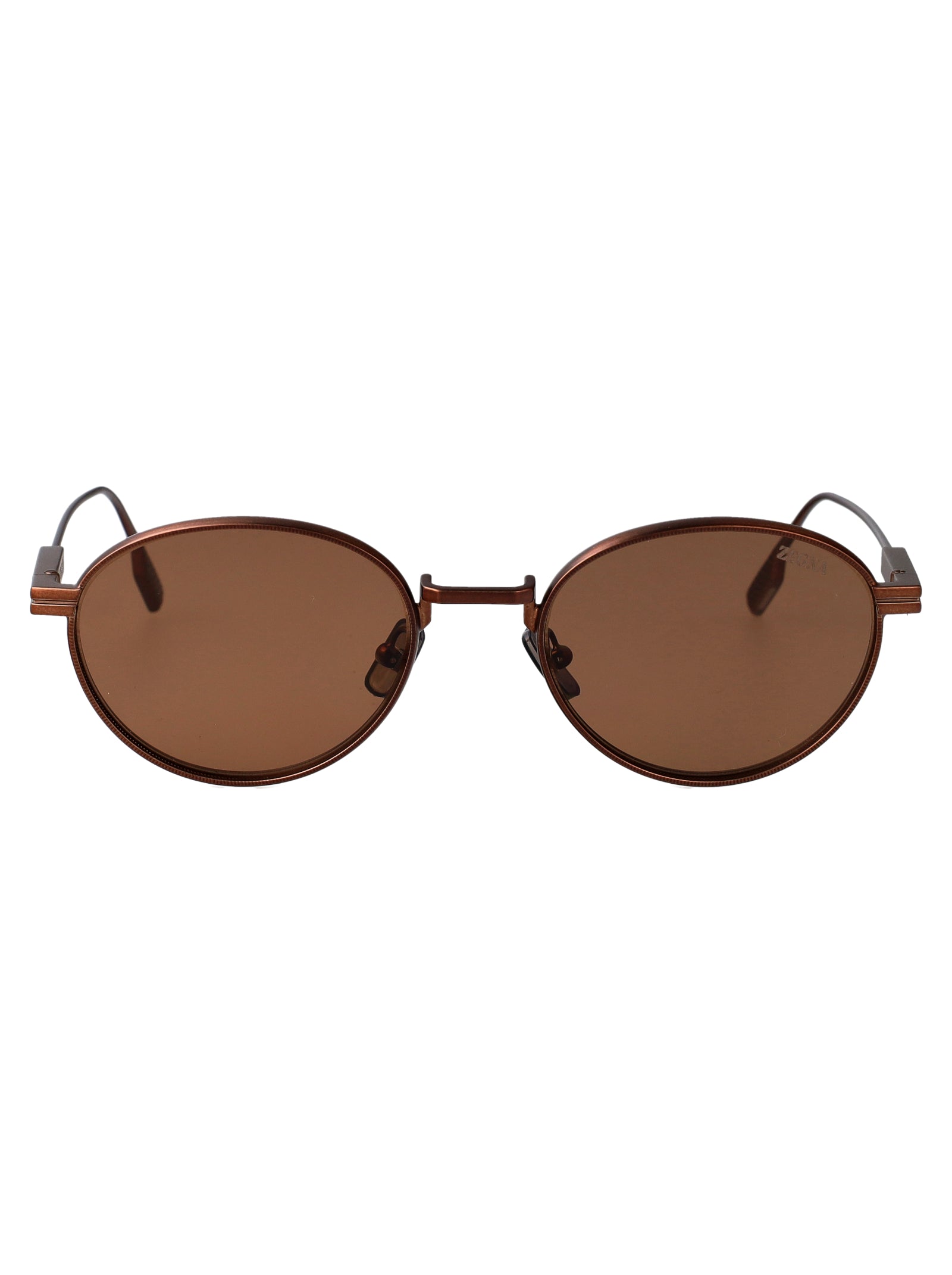 ERMENEGILDO ZEGNA Opulent Metal Sunglasses for Men Banlieue91