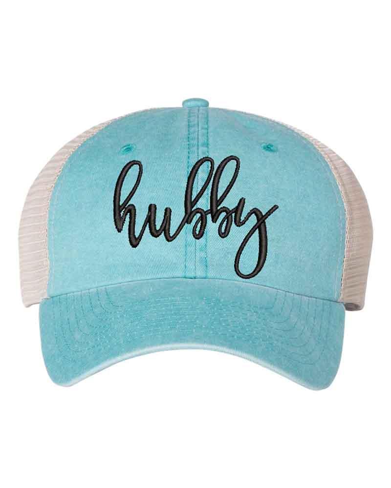 Embroidered Wifey/Hubby Trucker Hat – Anniversary Gift Cap Adorb Custom Tees