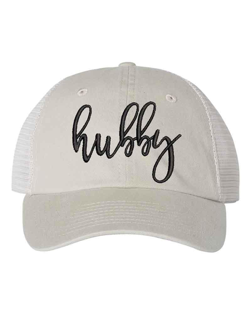 Embroidered Wifey/Hubby Trucker Hat – Anniversary Gift Cap Adorb Custom Tees