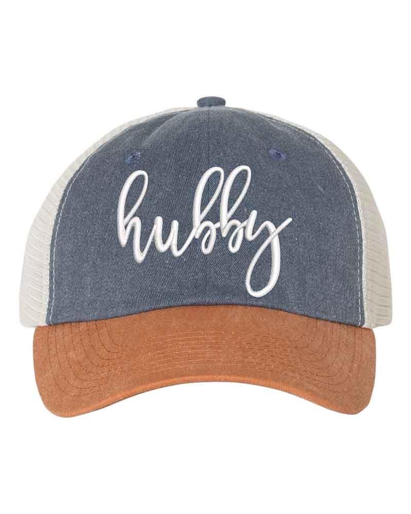 Embroidered Wifey/Hubby Trucker Hat – Anniversary Gift Cap Adorb Custom Tees