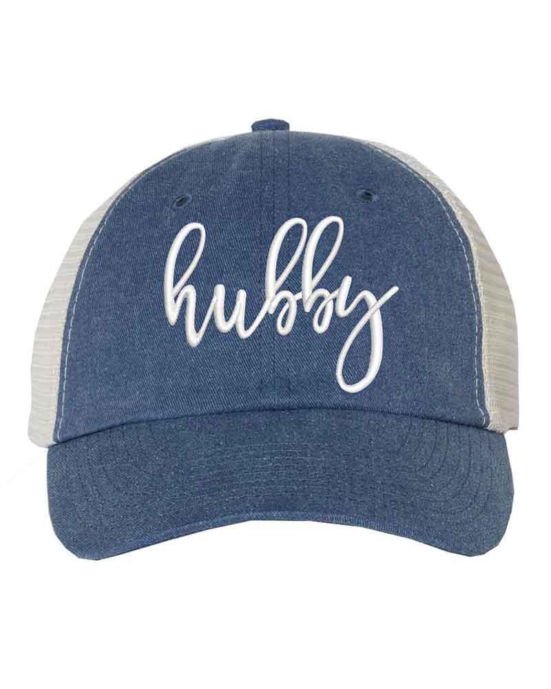 Embroidered Wifey/Hubby Trucker Hat – Anniversary Gift Cap Adorb Custom Tees