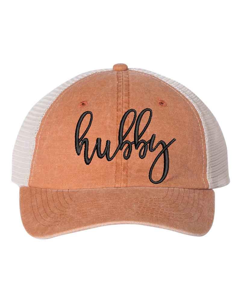 Embroidered Wifey/Hubby Trucker Hat – Anniversary Gift Cap Adorb Custom Tees