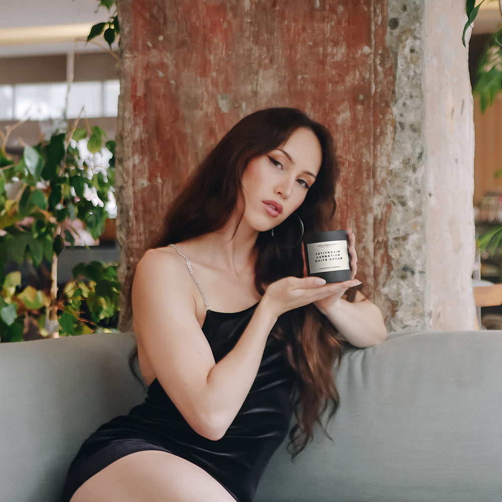 8oz Petitgrain | Carnation | White Cedar Candle (Inspired by YSL L'Homme®)