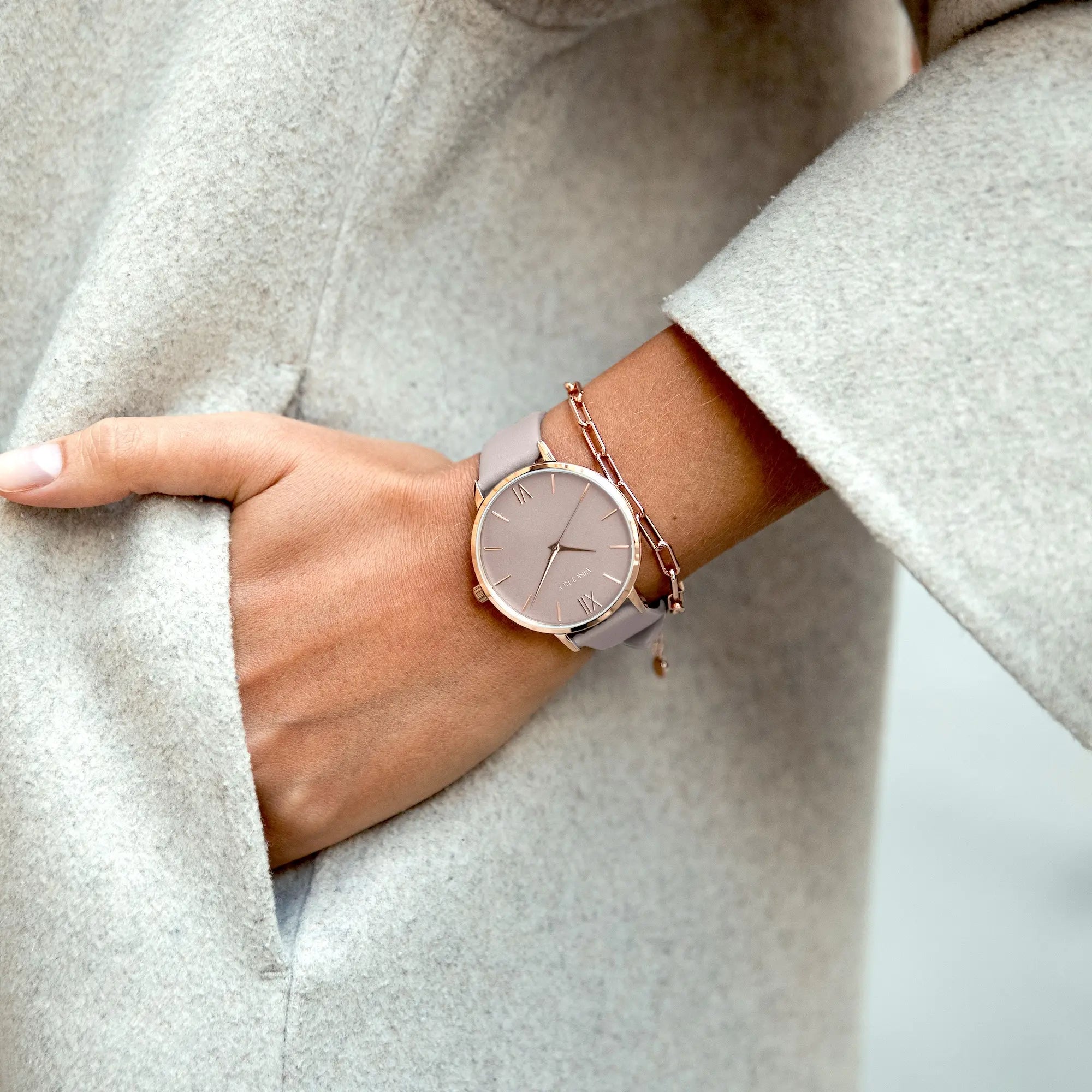 Eros Petite -  Rose Gold/Taupe