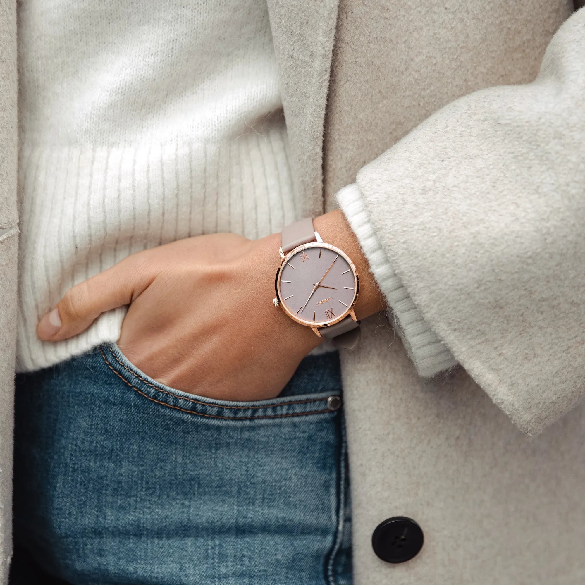 Eros Petite -  Rose Gold/Taupe