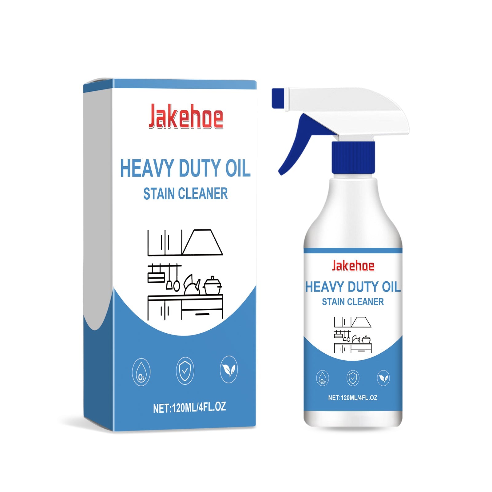 Heavy-Duty Grease Cleaner, Efficient Cleaning Stubborn Grease Kitchen Hood Grease Cleaner
