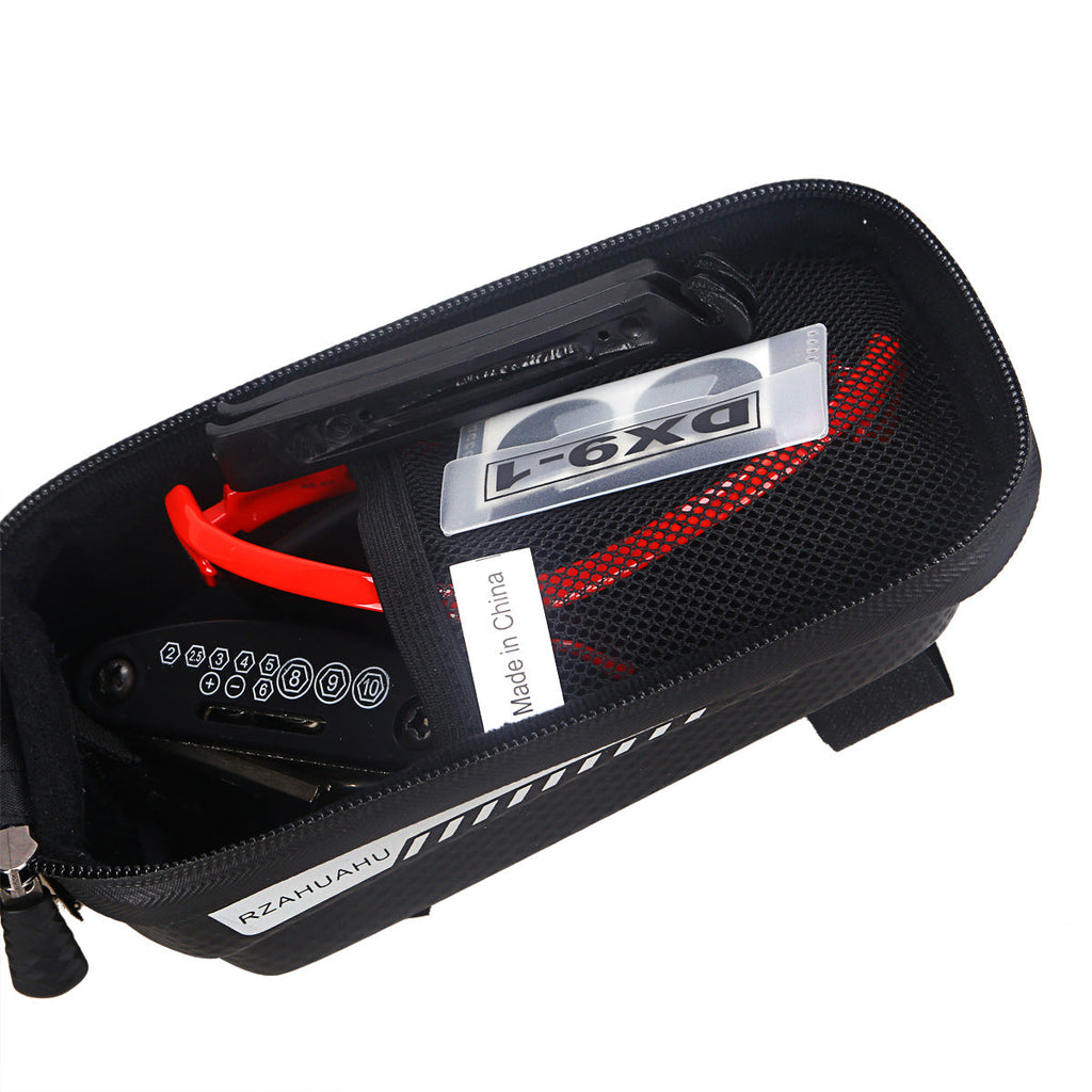 Hard Shell Bicycle Bag Front Beam Bag Mountain Bike Mobile Phone Touch Screen Upper Tube Bag Saddle Bag Riding Equipment