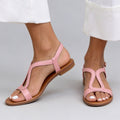 Women's Flat Open-Toe Buckle Sandals | Casual Beach Sandals in 8 Colors FitiqueFit