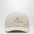LORO PIANA Milk-White Cotton Blend Baseball Cap
