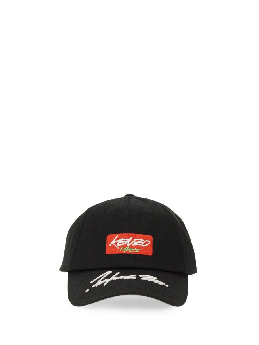 KENZO Cotton Cap with 'X FUTURA 2000' Embroidery