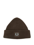 FRED PERRY Cotton Ribbed Beanie