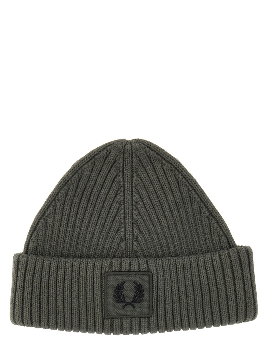 FRED PERRY Classic Logo Beanie Hat for Men