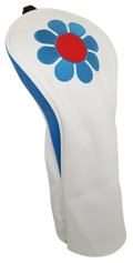 ReadyGolf: Embroidered Fairway Headcover - Flower Child (Blue)