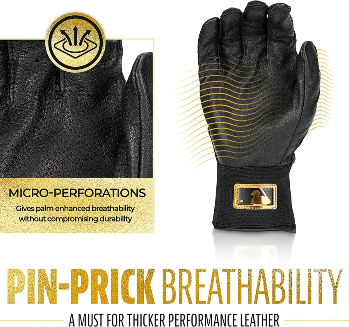 Franklin Infinite Powerstrap Series Adult Batting Gloves - Long Cuff