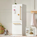 Tiny Land® Play Kitchen Accessories – Play Kitchen Fridge: Wooden Cabinet Refrigerator for Kids Tiny Land INC