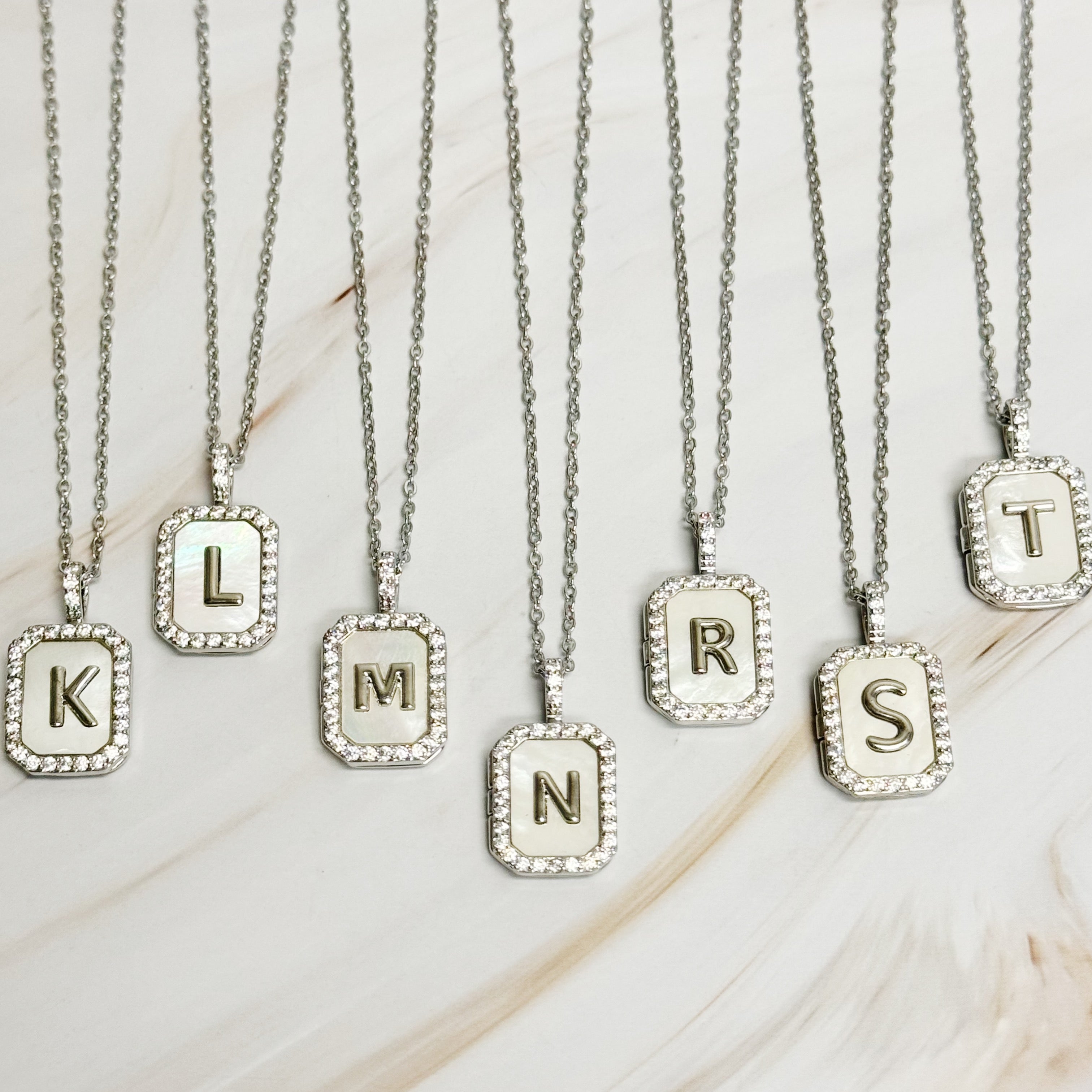 Initial Deco Open Locket Pendant Necklace