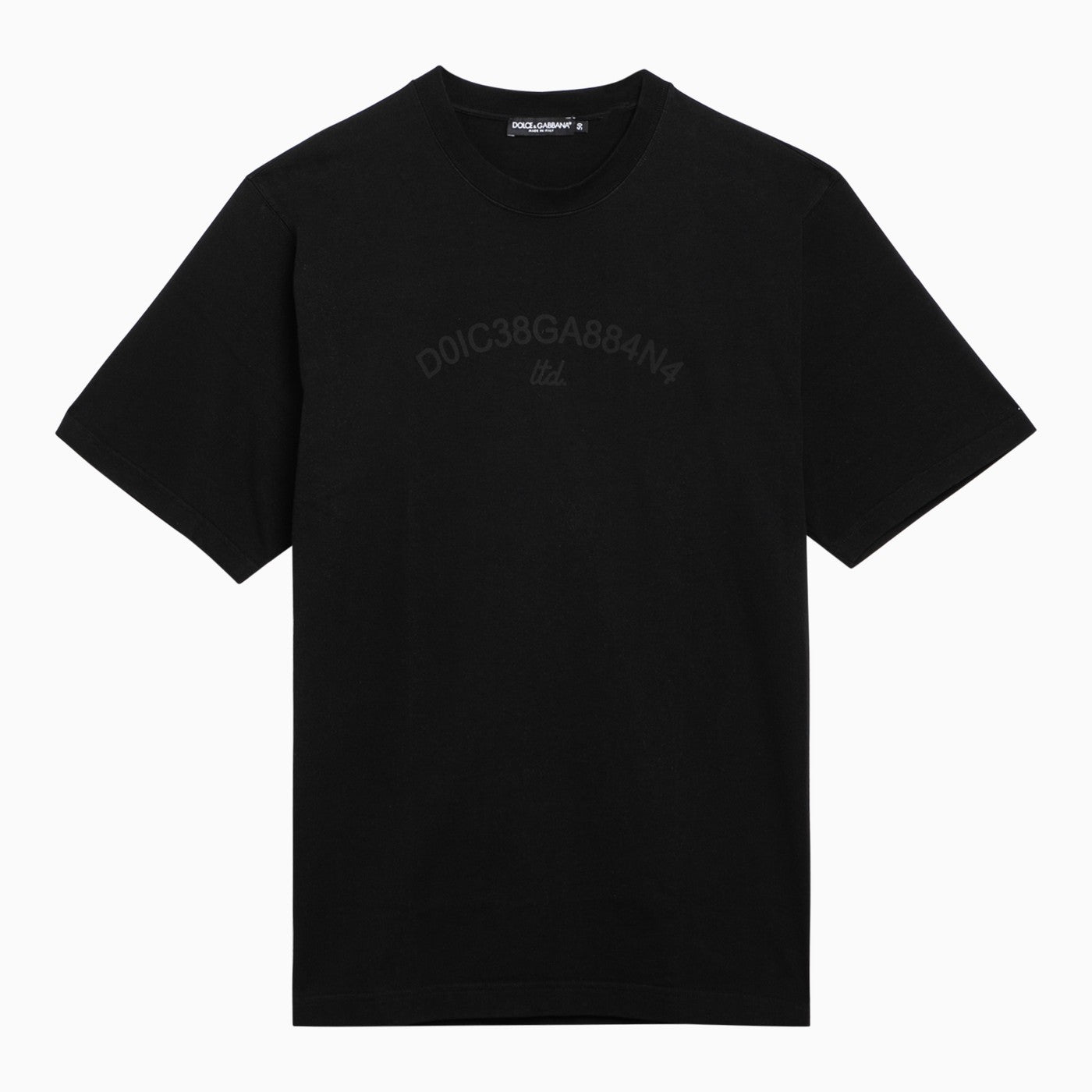 Dolce&Gabbana Black Cotton T Shirt With Logo