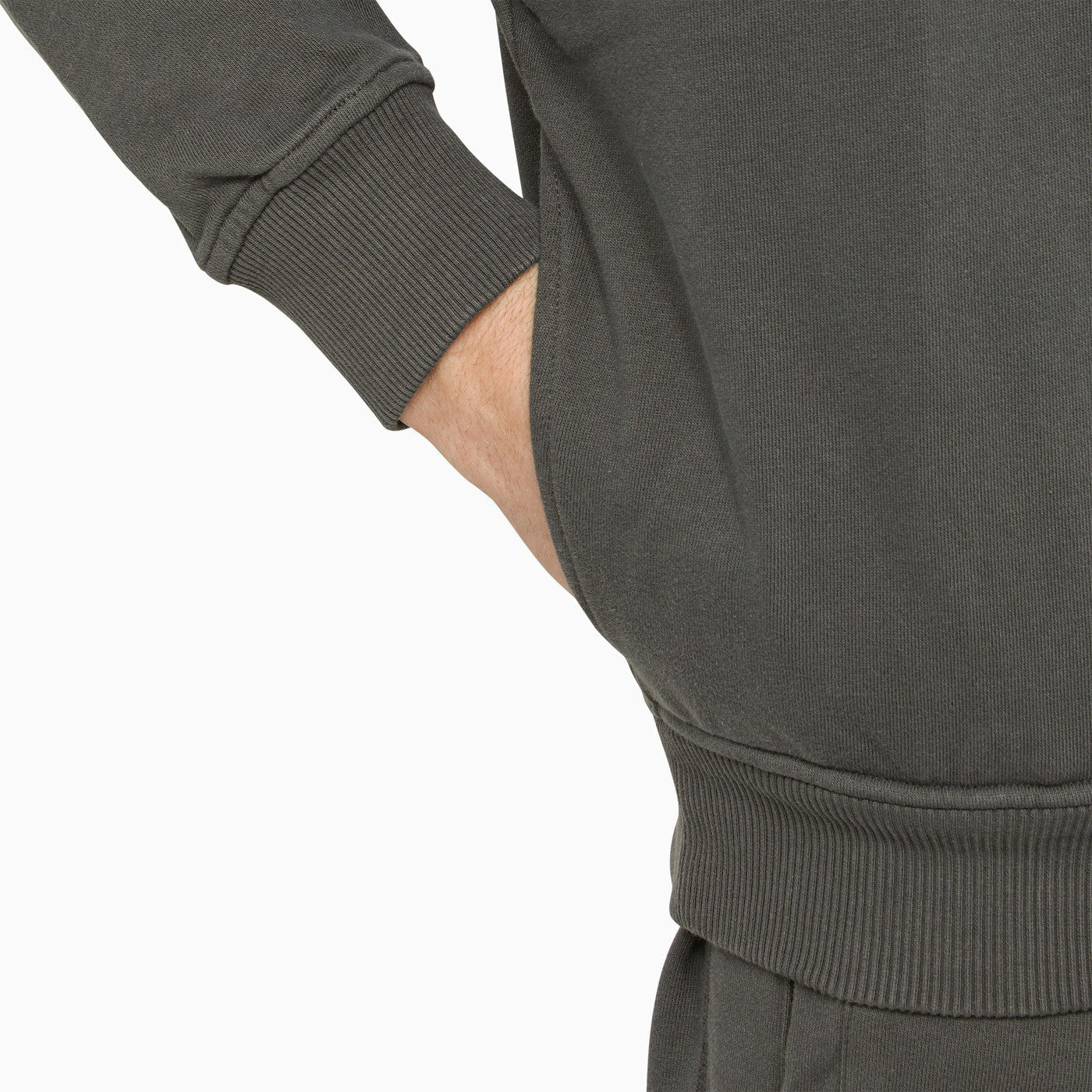 Dolce&Gabbana Grey Sweatshirt Hoodie With Logo