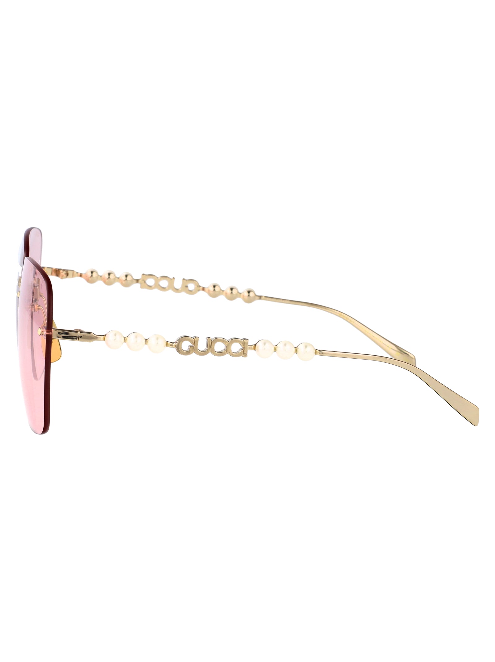 GUCCI Metallic Gold Sunglasses for Women