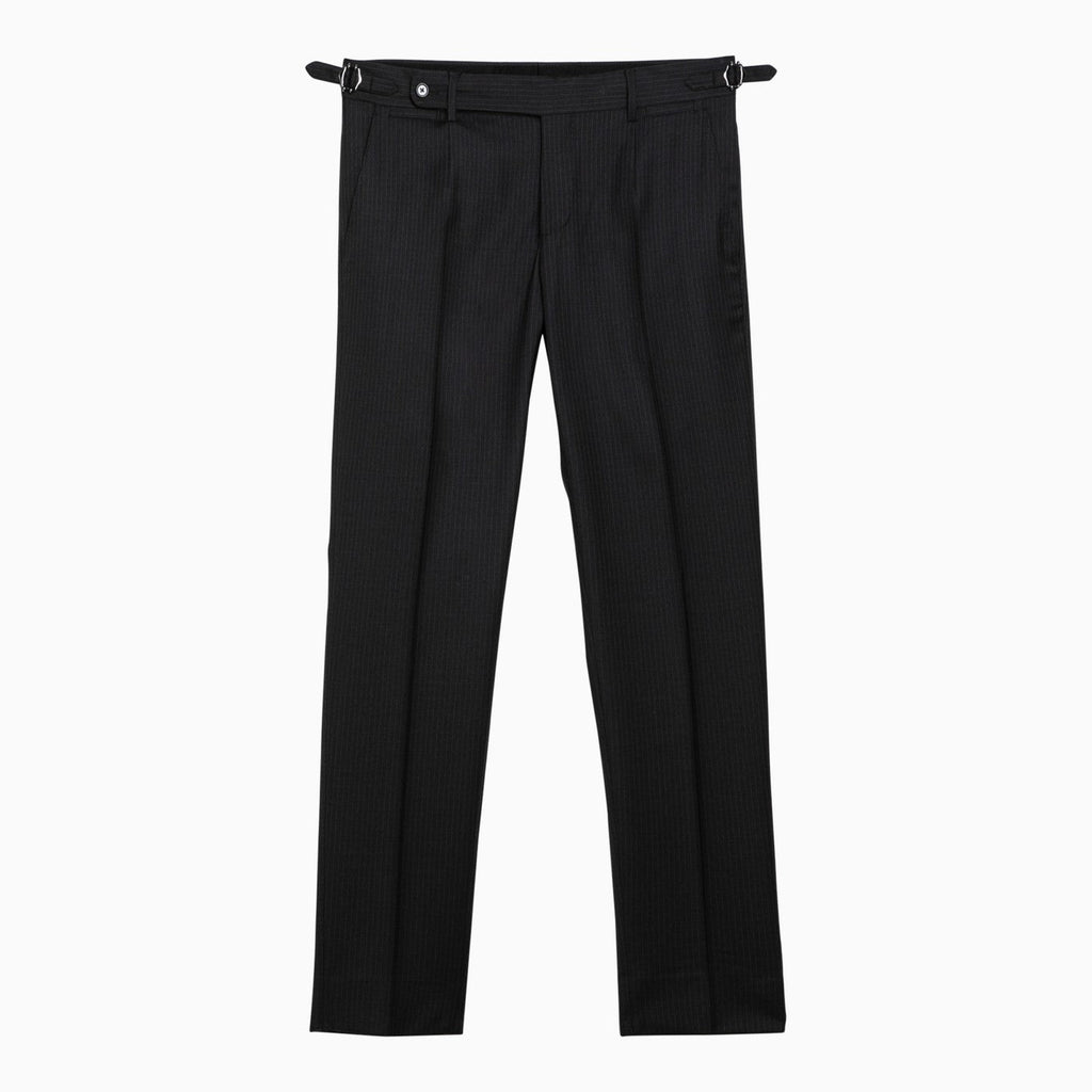 Dolce&Gabbana Black Pinstripe Trousers