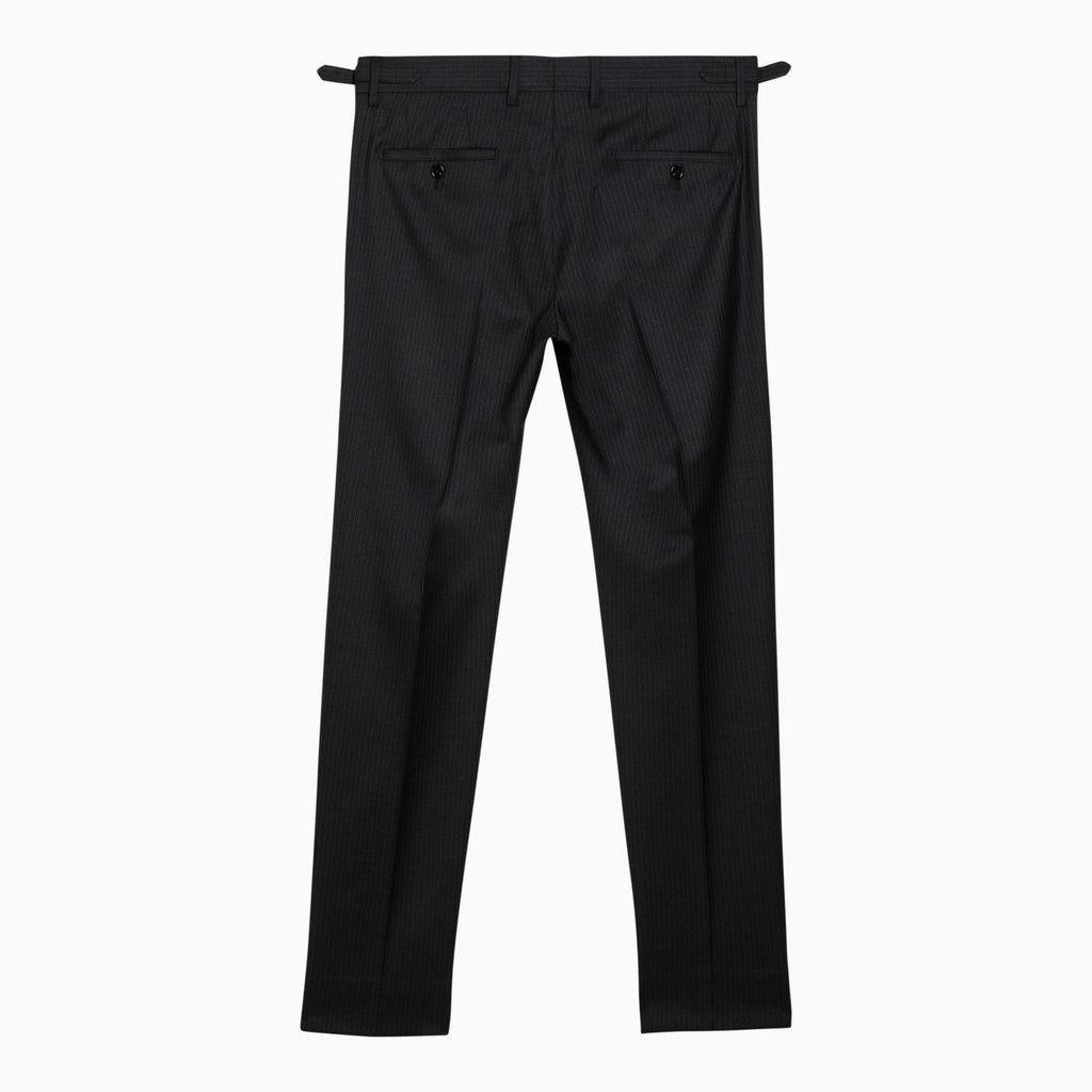 Dolce&Gabbana Black Pinstripe Trousers