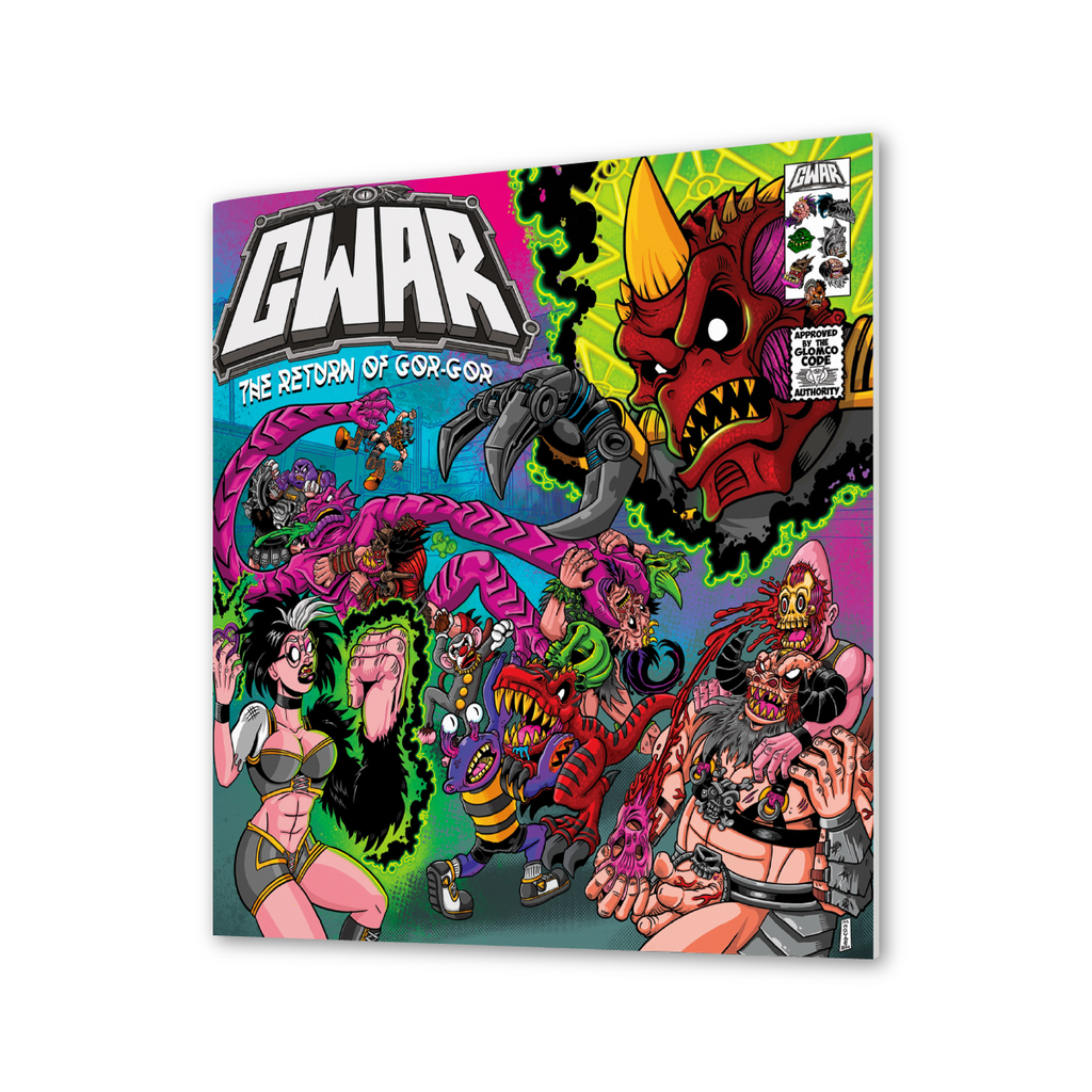 GWAR: 'The Return of Gor Gor' Signed Platinum Edition Comic Book + Vinyl LP (Limited Edition Fruit Punch) Z2 Comics